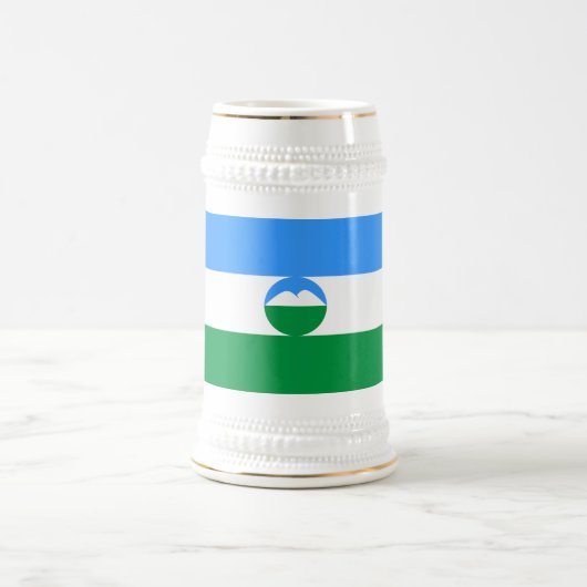 Kabardino Balkaria Fahne Bierglas (Mittel)