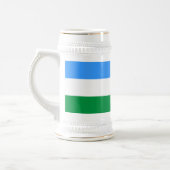 Kabardino Balkaria Fahne Bierglas (Links)