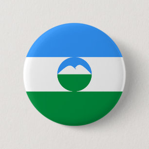 Kabardino Balkaria Fahne Button