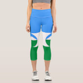 Kabardino Balkaria Fahne Capri Leggings (Vorderseite)
