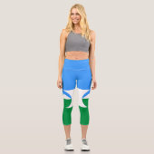 Kabardino Balkaria Fahne Capri Leggings (Vorderseite)
