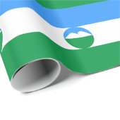 Kabardino Balkaria Fahne Geschenkpapier (Rolleneckpunkt)
