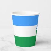 Kabardino Balkaria Fahne Pappbecher (Vorderseite)