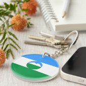 Kabardino Balkaria Fahne Schlüsselanhänger (Vorderseite rechts)