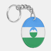 Kabardino Balkaria Fahne Schlüsselanhänger (Vorderseite links)