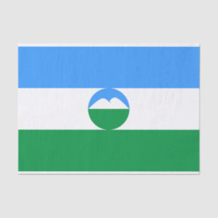 Kabardino Balkaria Fahne Seidenpapier