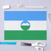 Kabardino Balkaria Fahne Seidenpapier (Handwerk)