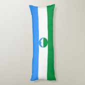 Kabardino Balkaria Fahne Seitenschläferkissen (Rückseite (Vertikal))