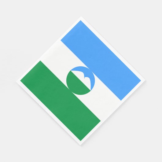 Kabardino Balkaria Fahne Serviette (Ecke)