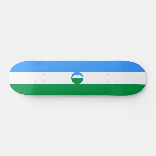 Kabardino Balkaria Fahne Skateboard (Horizontal)