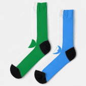 Kabardino Balkaria Fahne Socken (Linkes Detail)