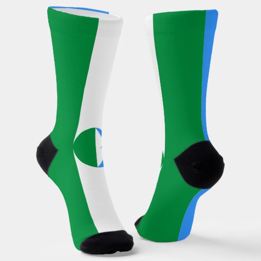 Kabardino Balkaria Fahne Socken (Gewinkelt)