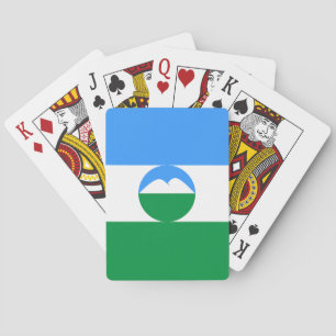 Kabardino Balkaria Fahne Spielkarten