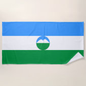 Kabardino Balkaria Fahne Strandtuch (Vorderseite)