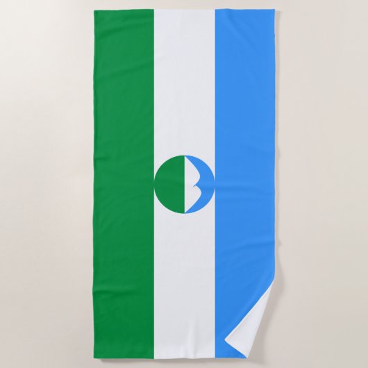 Kabardino Balkaria Fahne Strandtuch (Vorderseite)