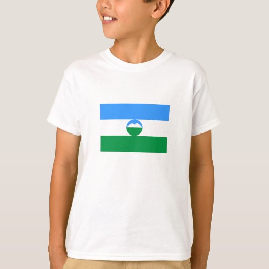 Kabardino Balkaria Fahne T-Shirt (Vorderseite)