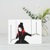 Kabarett Einladung (Stehend Vorderseite)