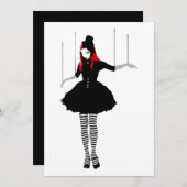 Kabarett Einladung (Vorne/Hinten)