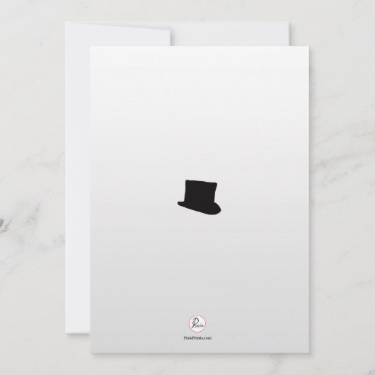 Kabarett-gerahmte Einladung (Rückseite)