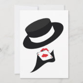 Kabarettmädchen Einladung (Vorderseite)