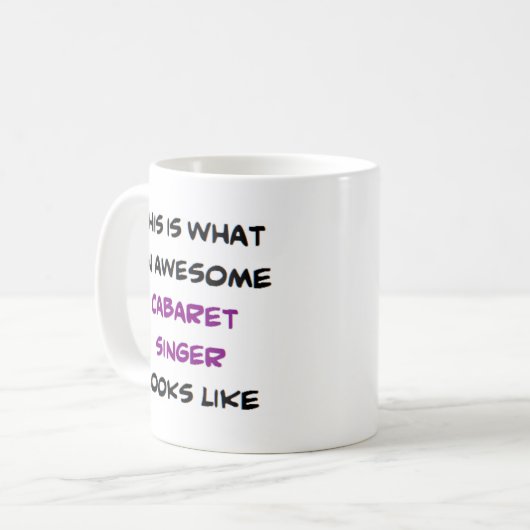 Kabarettsängerin, phantastisch kaffeetasse (Vorderseite Links)