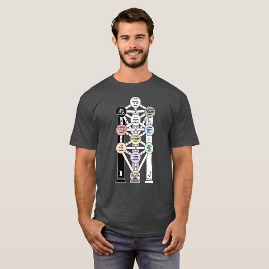 Kabbalah-Baum T-Shirt (Vorne ganz)