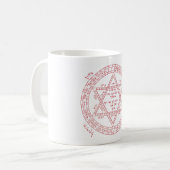 Kabbalah Davidsstern Kaffeetasse (Vorderseite Links)