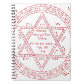 Kabbalah Davidsstern Notizblock (Vorderseite)