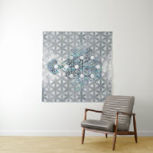 Kabbalah der Baum der Leben-Ohrschnecken-Muschel Wandteppich (Beispiel (Horizontal))