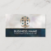Kabbalah Der Baum des Lebens Abalone und Gold Visitenkarte (Rückseite)