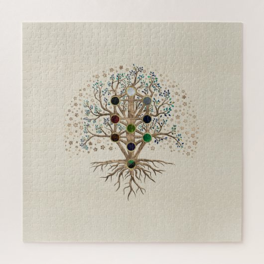 Kabbalah Der Baum des Lebens auf der Leinwand Puzzle (Vertikal)