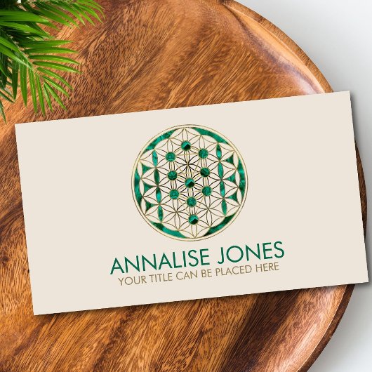 Kabbalah Der Baum des Lebens - Blume des Lebens Visitenkarte