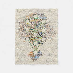 Kabbalah der Baum des Lebens - Etz Hayim Fleecedecke