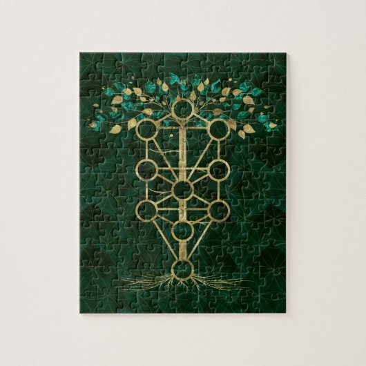 Kabbalah der Baum des Lebens - Etz Hayim Puzzle (Vertikal)