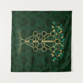 Kabbalah der Baum des Lebens - Etz Hayim Wandteppich (Vorderseite (Horizontal))