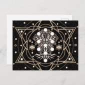 Kabbalah Der Baum des Lebens Heilige Geometrie Orn Postkarte (Vorne/Hinten)