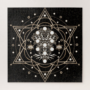 Kabbalah Der Baum des Lebens Heilige Geometrie-Orn Puzzle