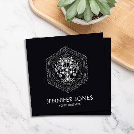 Kabbalah Der Baum des Lebens Heilige Geometrie Orn Quadratische Visitenkarte