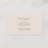 Kabbalah Der Baum des Lebens Heilige Geometrie Orn Visitenkarte (Rückseite)