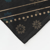 Kabbalah Der Baum des Lebens Marmor und Gold Fleecedecke (Ecke)