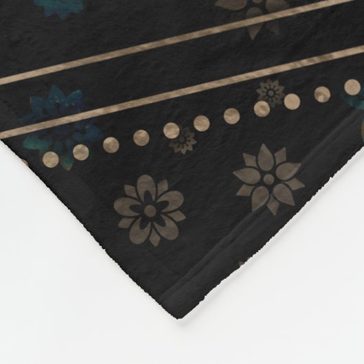 Kabbalah Der Baum des Lebens Marmor und Gold Fleecedecke (Ecke)