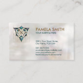 Kabbalah Der Baum des Lebens Marmor und Gold Visitenkarte (Vorderseite)