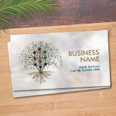 Kabbalah Der Baum des Lebens Marmor und Gold Visitenkarte