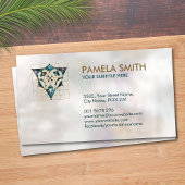 Kabbalah Der Baum des Lebens Marmor und Gold Visitenkarte