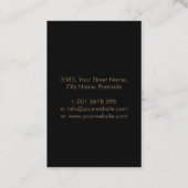 Kabbalah Der Baum des Lebens Marmor und Gold Visitenkarte (Rückseite)