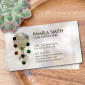 Kabbalah Der Baum des Lebens Ornament auf der Perl Visitenkarte