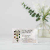 Kabbalah Der Baum des Lebens Ornament auf der Perl Visitenkarte (Stehend Vorderseite)