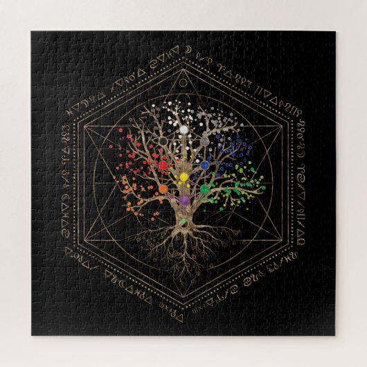 Kabbalah Der Baum des Lebens Puzzle (Vertikal)