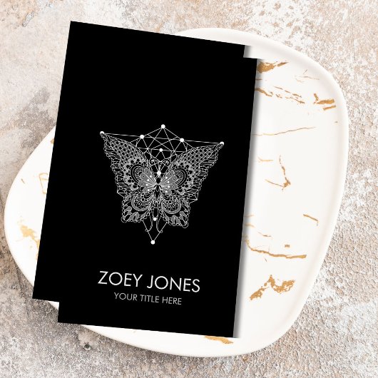 Kabbalah Der Baum des Lebens Schmetterlingsschmuck Visitenkarte