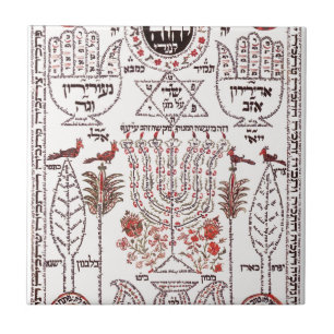 Kabbalah Entwurf Fliese